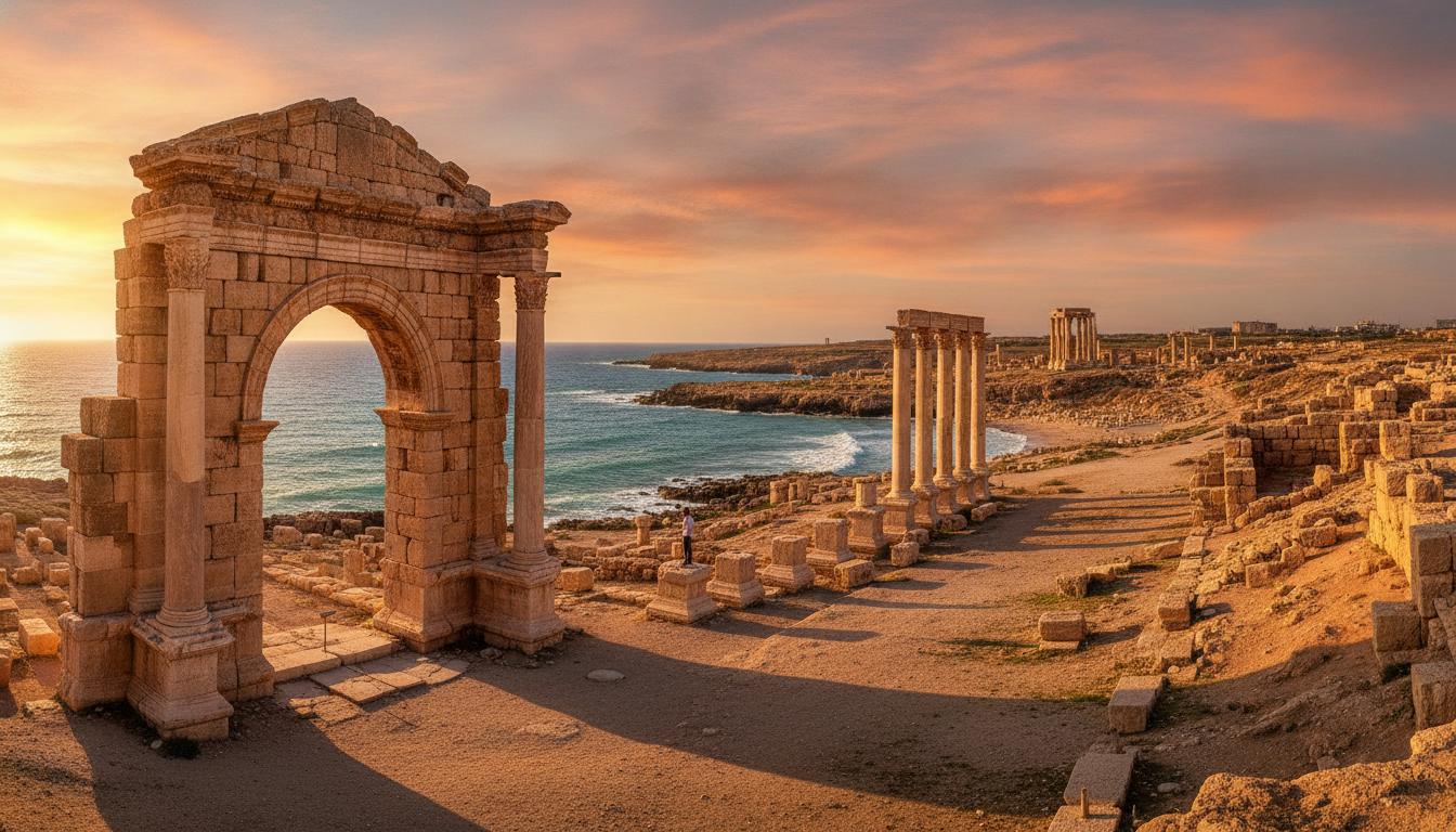 Roman ruins of Leptis Magna, Libya